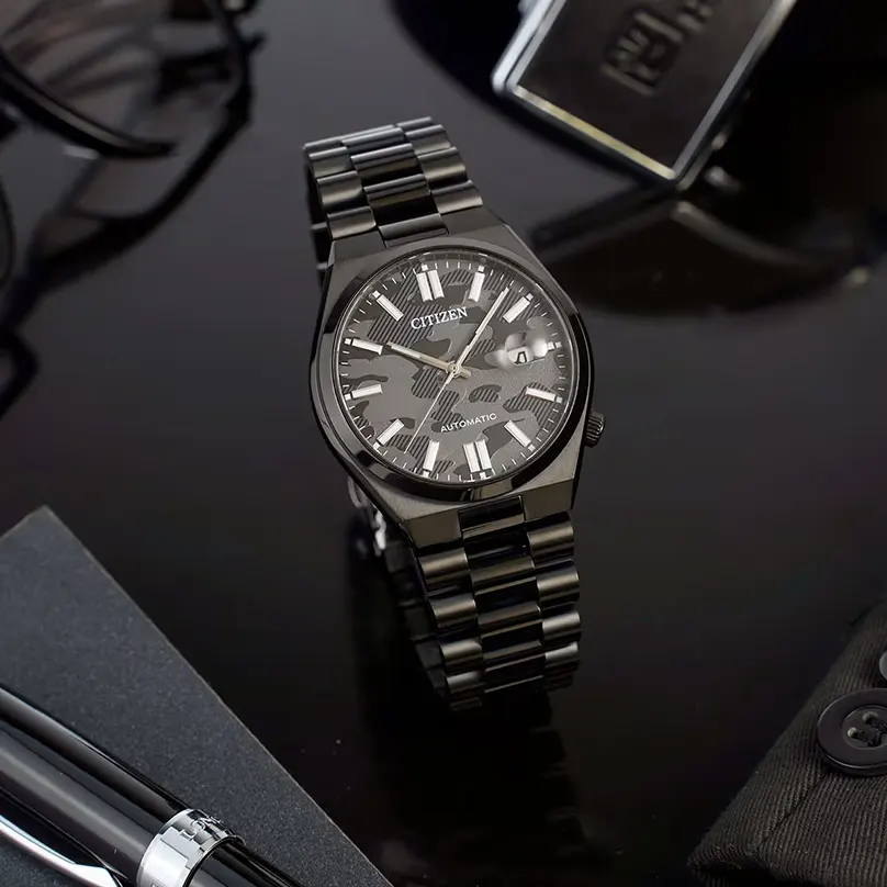 Citizen Tsuyosa Automatic Black Dial Men's Watch- NJ0155-87E